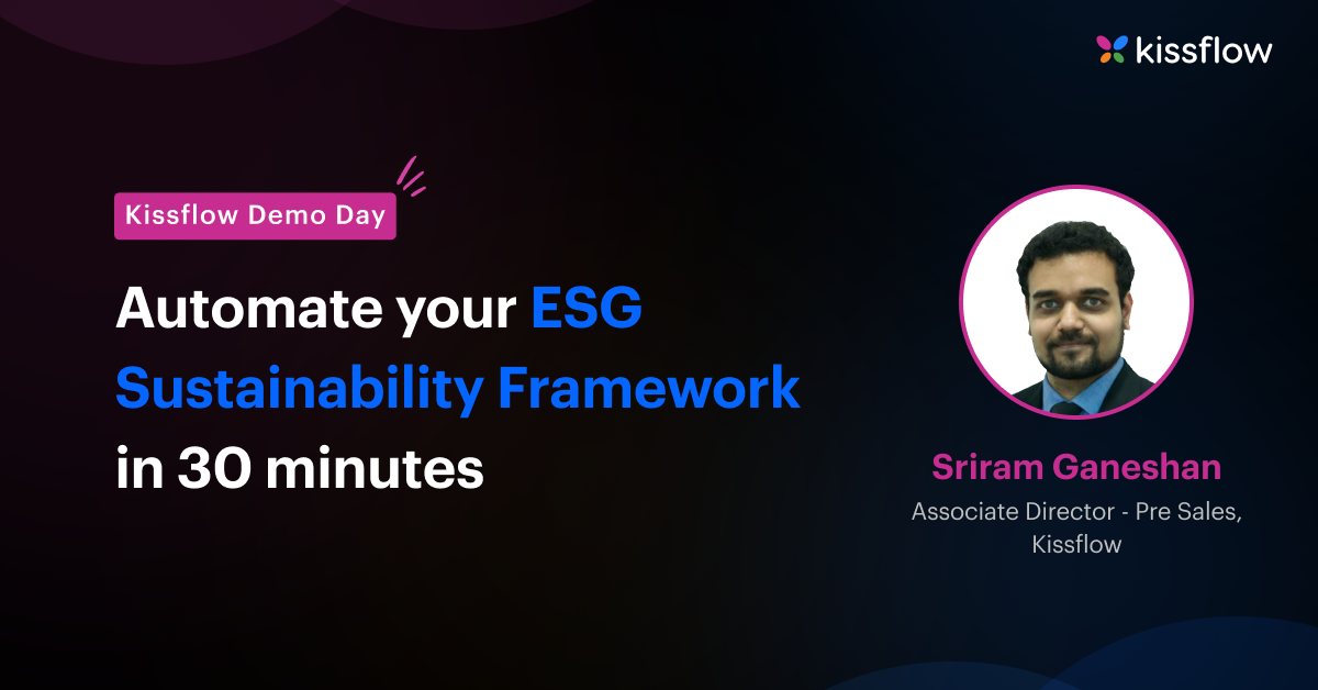 Automate your ESG Sustainability Framework in 30 minutes