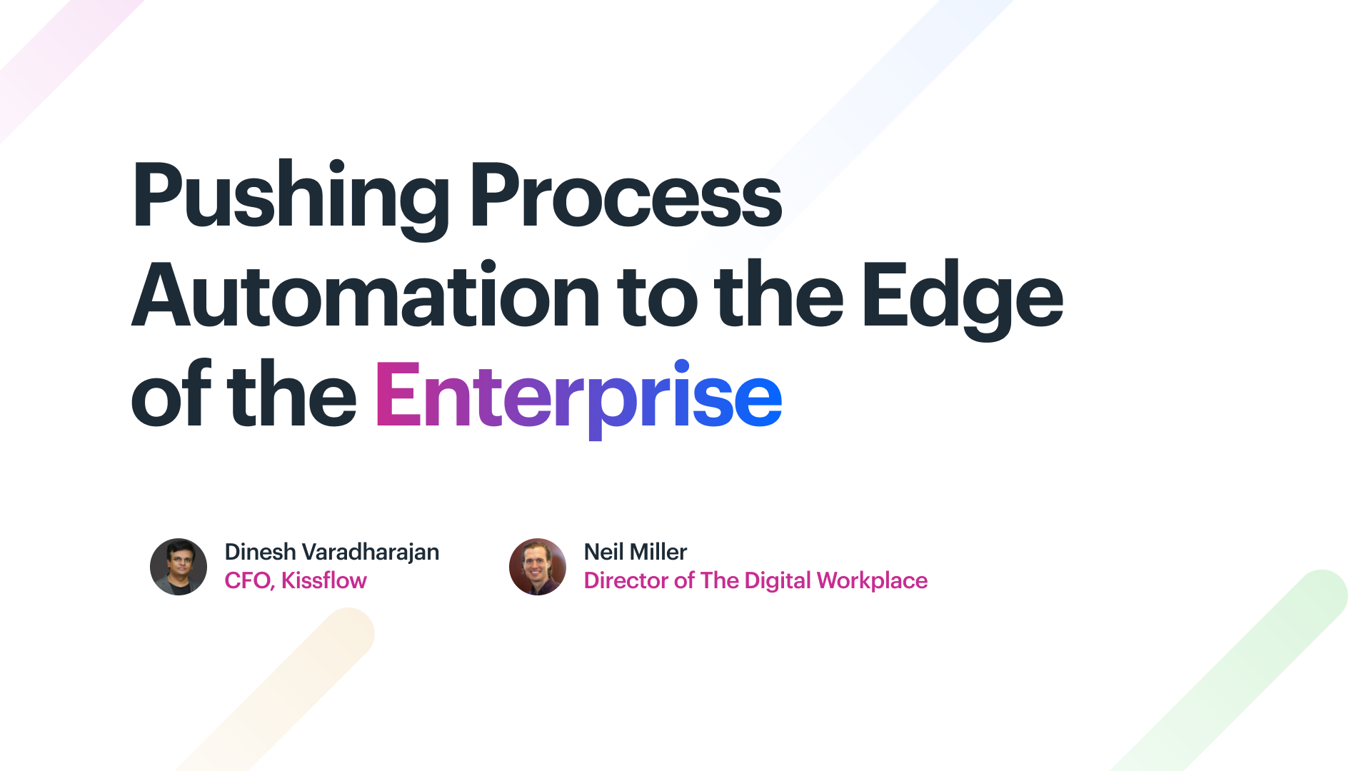 Pushing Process Automation to the Edge of the Enterprise